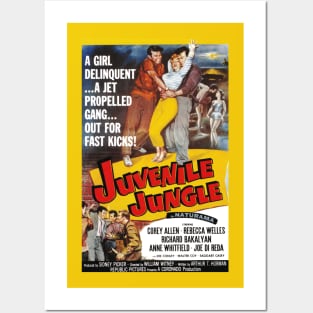 Vintage Drive-In Movie Poster - Juvenile Jungle Posters and Art